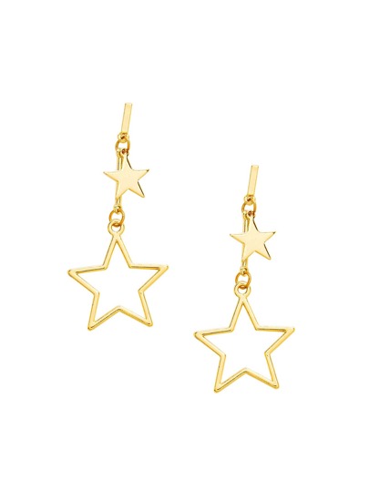 Boucles d\'oreille design de deux étoiles