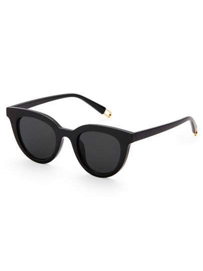 Flat Lens Cat Eye Sunglasses