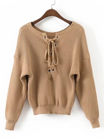 Maglione con spalle scivolate