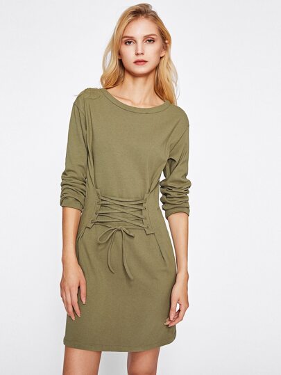 Robe Tee avec détail de lacet
