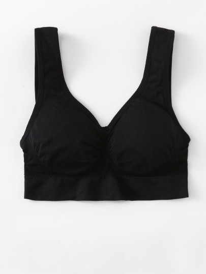 Ruched Detail Sports Bra