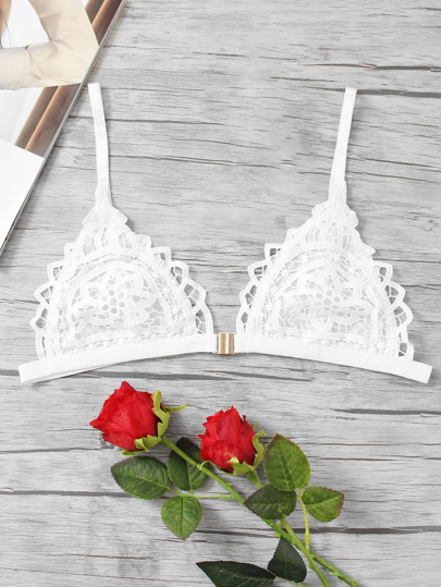 Front Closure Lace Bra