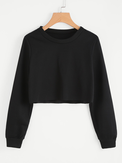 Sweat-shirt court pull-over basic