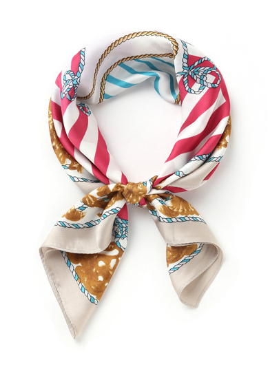 Graphic Print Satin Bandana