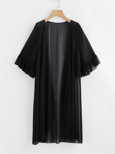 Kimono mousseline avec des plis