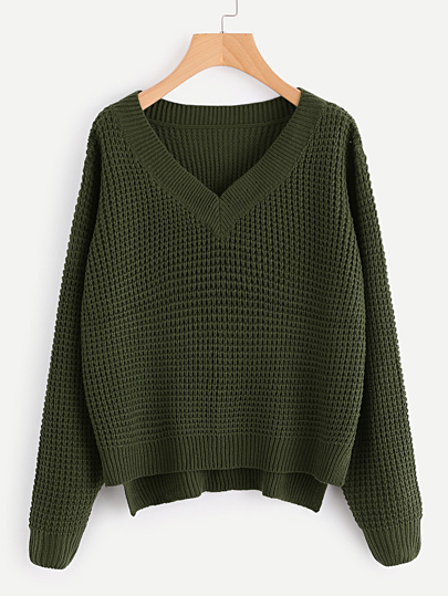 Maglione con scollo a v