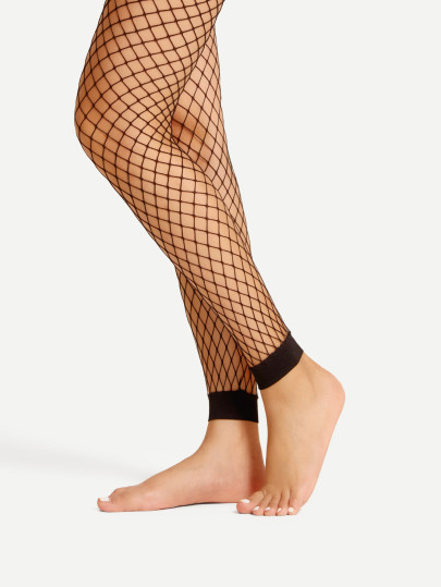 Bas sans pied avec maille