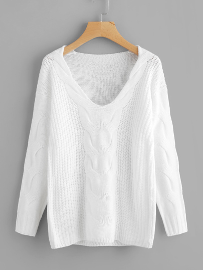 Maglione con spalle scivolate