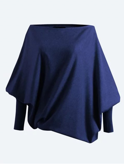 Tricot col bateau manche de gigot