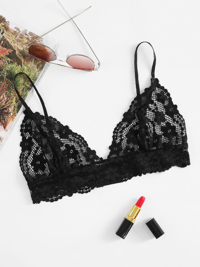 Brassière in pizzo floreale