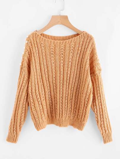 Maglione con spalle scivolate