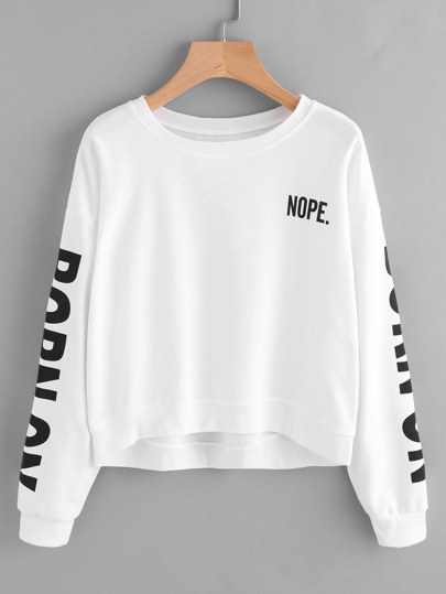 Sudadera con letras