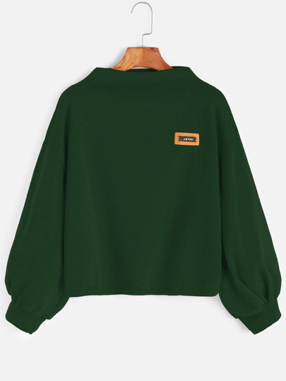 Sudadera con parche con manga farol