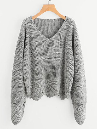Pullover mit Öse und Muschel