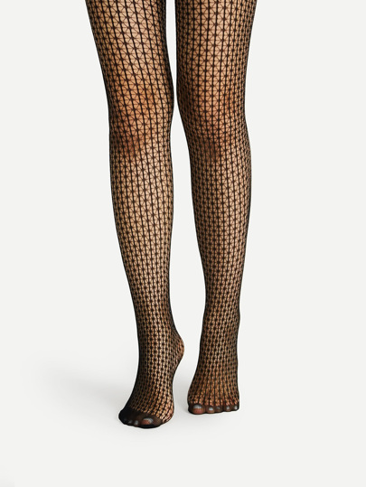 Socquettes à motif géométrique