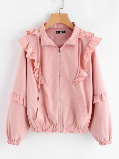 Jacke mit Falten