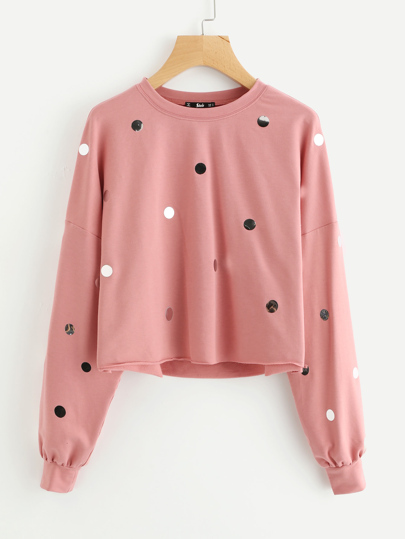 Sweat-shirt avec la chute de l\'épaule