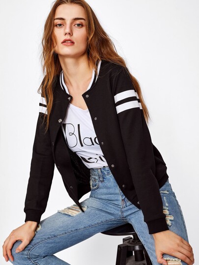 Baseball Jacke mit Varitymuster
