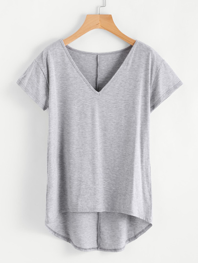 Camiseta de punto asimétrica