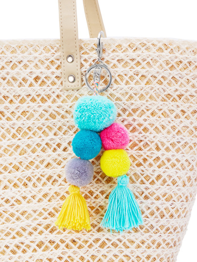 Charm Pom Pom & Tassel Keychain