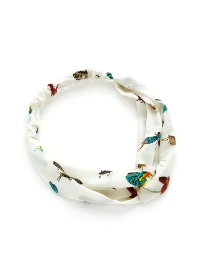 Insect Print Twist Headband