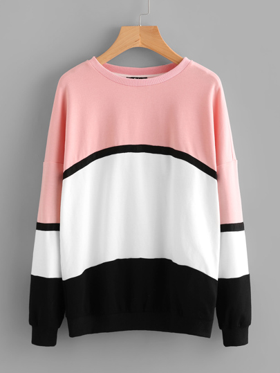 Sudadera con hombro caído con costura