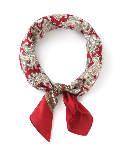 Paisley Print Satin Bandana