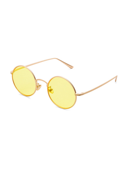 Tinted Lens Round Sunglasses