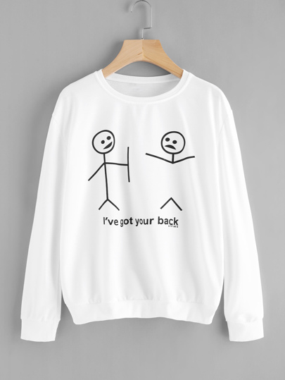 Graphic Print Sweatshirt