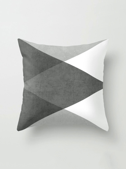 Color Block Pillowcase Cover