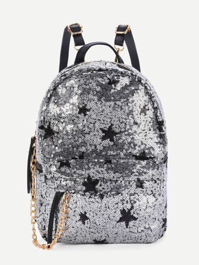 Mochila con estrella y lentejuelas
