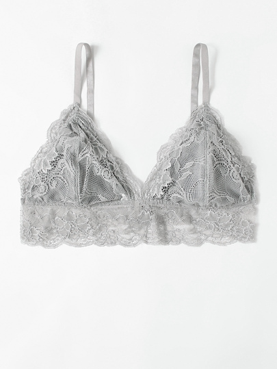 Brassière con bordi in pizzo