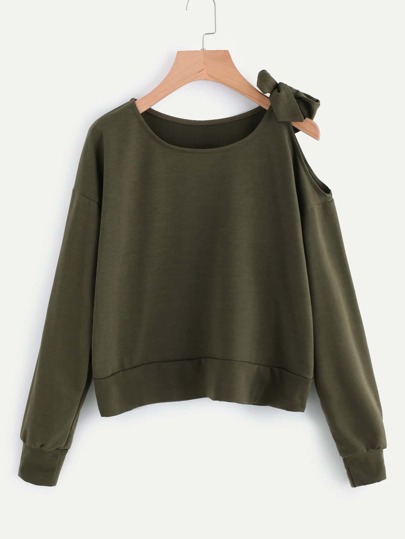 Sweat-shirt avec épaules nues