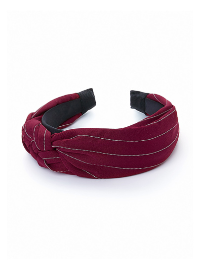 Bandeau rayure avec détail tressé