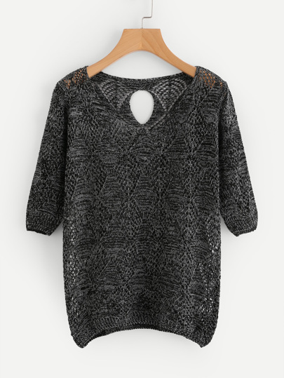 Pullover mit Schlussloch hinten