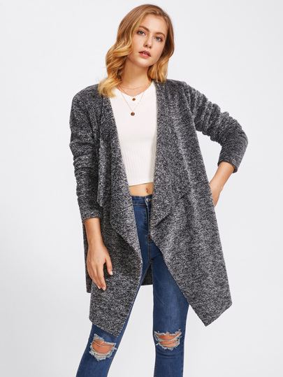 Chaqueta con cuello drapeado