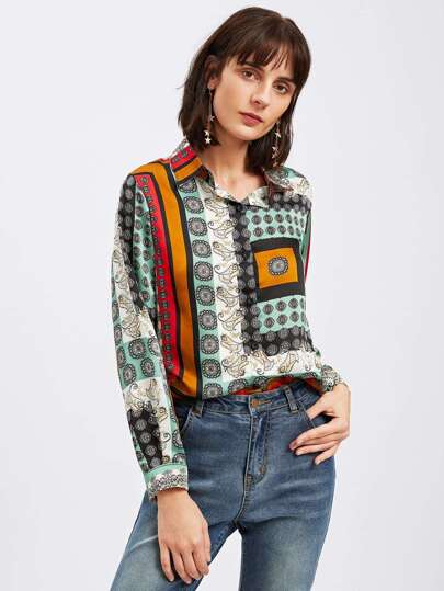 Allover Printed Random Shirt