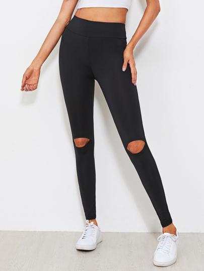 Leggins de rodilla con abertura