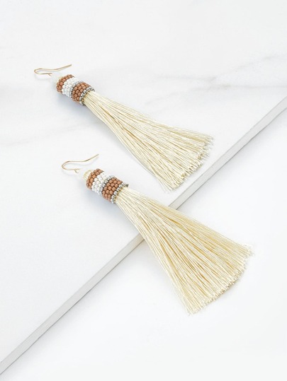 Pendientes con detalle de abalorios