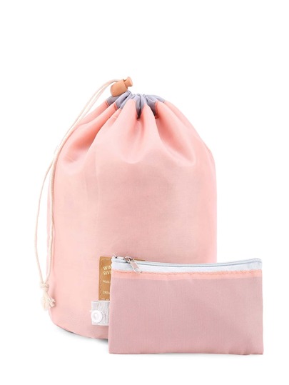 Bucket Makeup Bag With Pouch