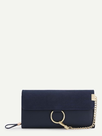 Ring Front PU Wallet