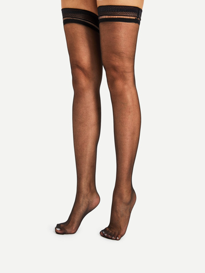 Chaussette transparent plus de genou