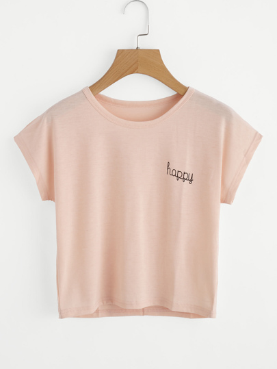 Letter Print Tee