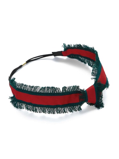 Frayed Edge Knot Design Headband