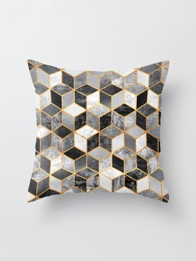 Geometric Print Pillowcase Cover