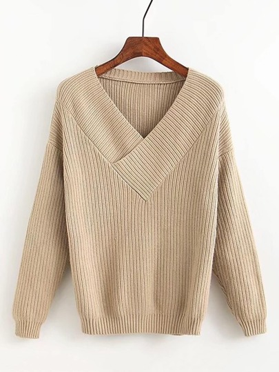 Maglione con scollo a v