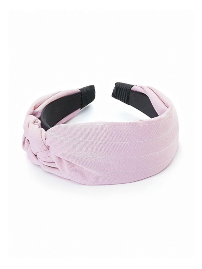 Bandeau rayure avec détail tressé
