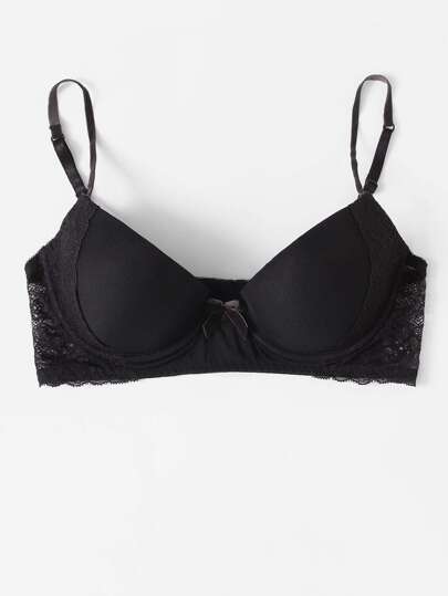 Reggiseno con cravatta a farfalla