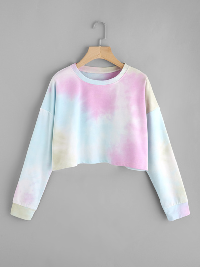 Sudadera estampada de acuarela