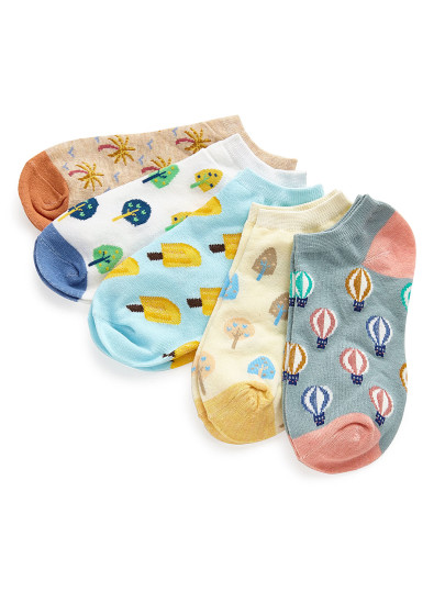 5 pares de calcetines con dibujos